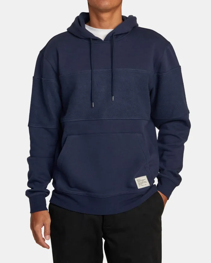 RVCA Hoodies Sweatshirts Elgin Hoodie Moody Blue 8211 Men