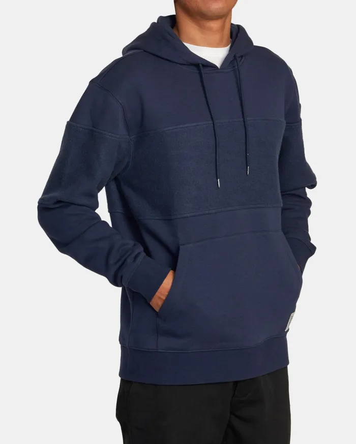 RVCA Hoodies Sweatshirts Elgin Hoodie Moody Blue 8211 Men