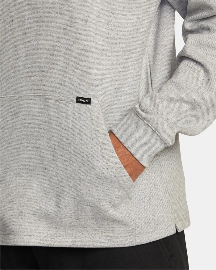 RVCA Hoodies Sweatshirts Fairfax Striped Long Sleeve Polo Shirt Cement 8211 Men RVCA Hoodies Sweatshirts Fairfax Striped Long Sleeve Polo Shirt Cement 8211 Men
