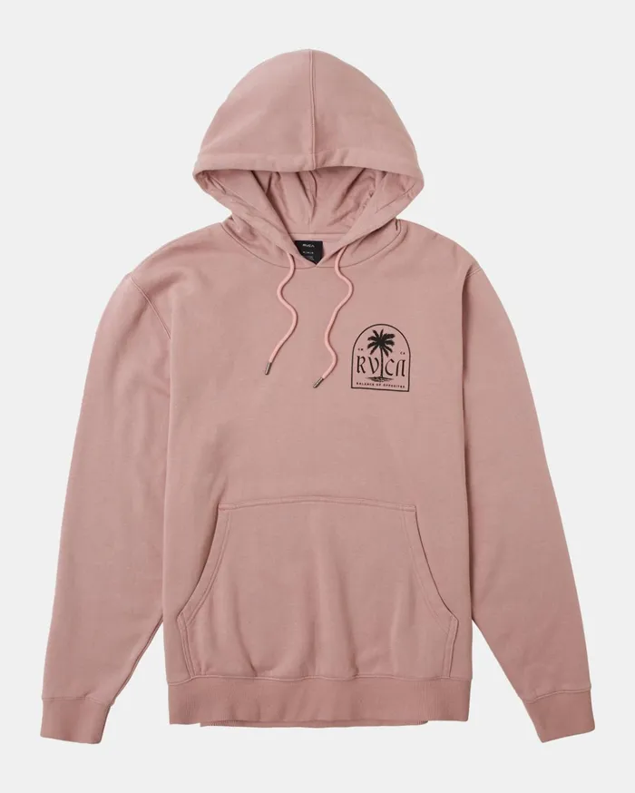 RVCA Hoodies Sweatshirts Mirage Pullover Hoodie Pale Mauve 8211 Men