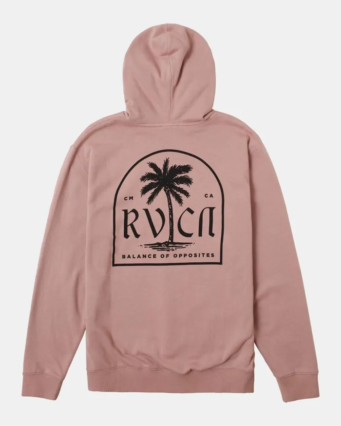 RVCA Hoodies Sweatshirts Mirage Pullover Hoodie Pale Mauve 8211 Men