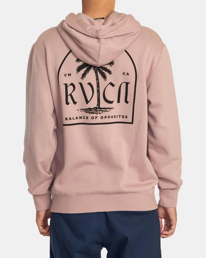 RVCA Hoodies Sweatshirts Mirage Pullover Hoodie Pale Mauve 8211 Men