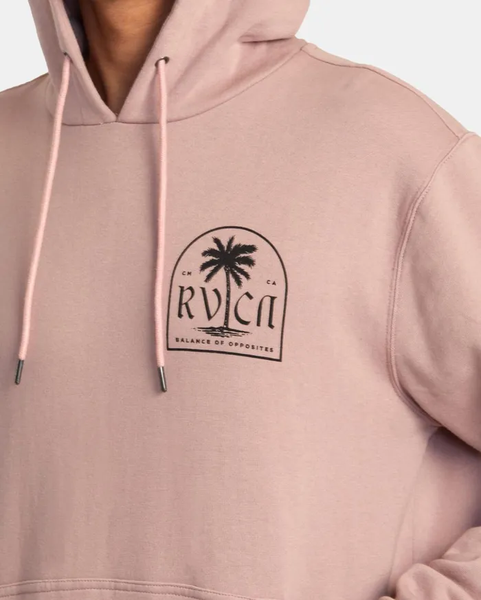 RVCA Hoodies Sweatshirts Mirage Pullover Hoodie Pale Mauve 8211 Men