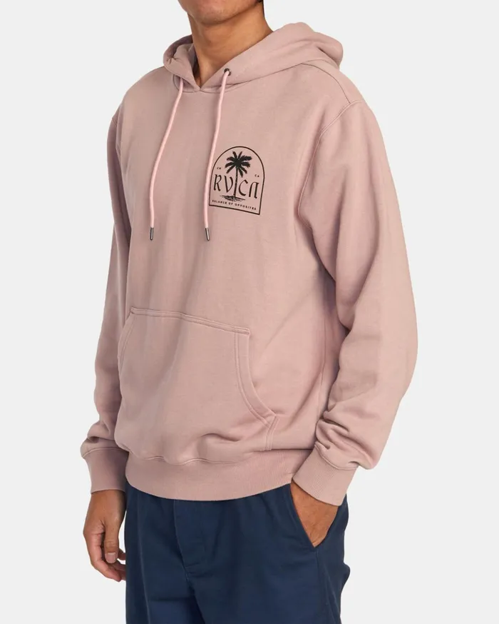 RVCA Hoodies Sweatshirts Mirage Pullover Hoodie Pale Mauve 8211 Men