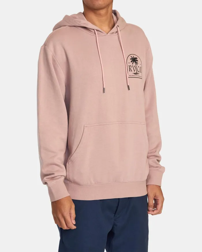 RVCA Hoodies Sweatshirts Mirage Pullover Hoodie Pale Mauve 8211 Men