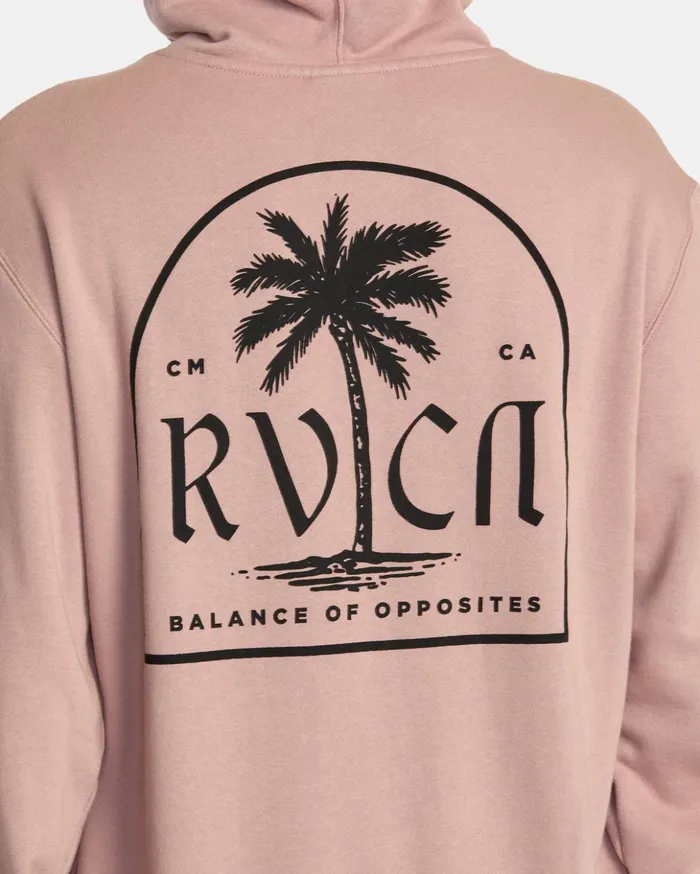 RVCA Hoodies Sweatshirts Mirage Pullover Hoodie Pale Mauve 8211 Men