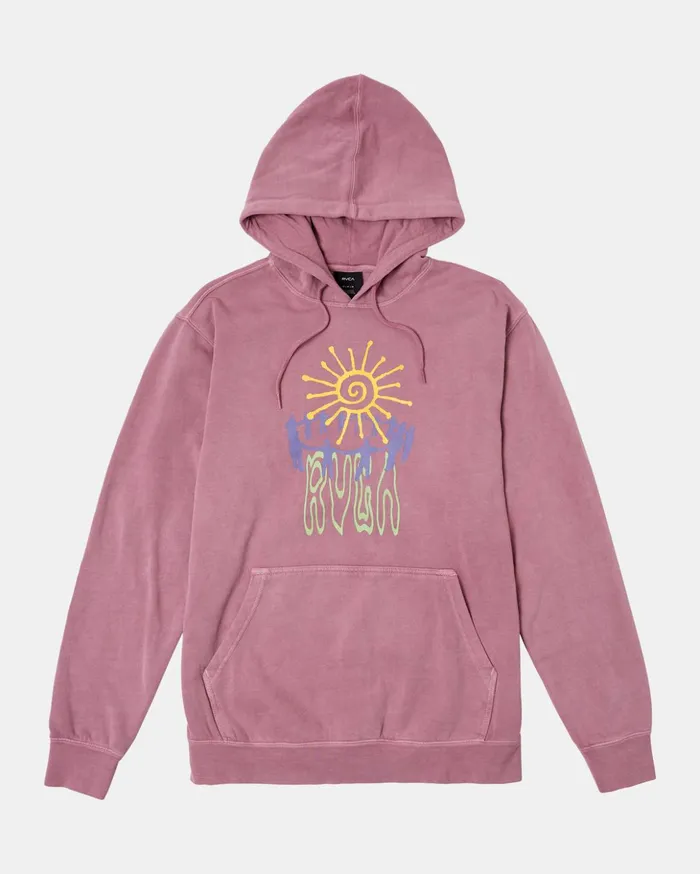 RVCA Hoodies Sweatshirts Sun Worship Hoodie Lavender 8211 Men