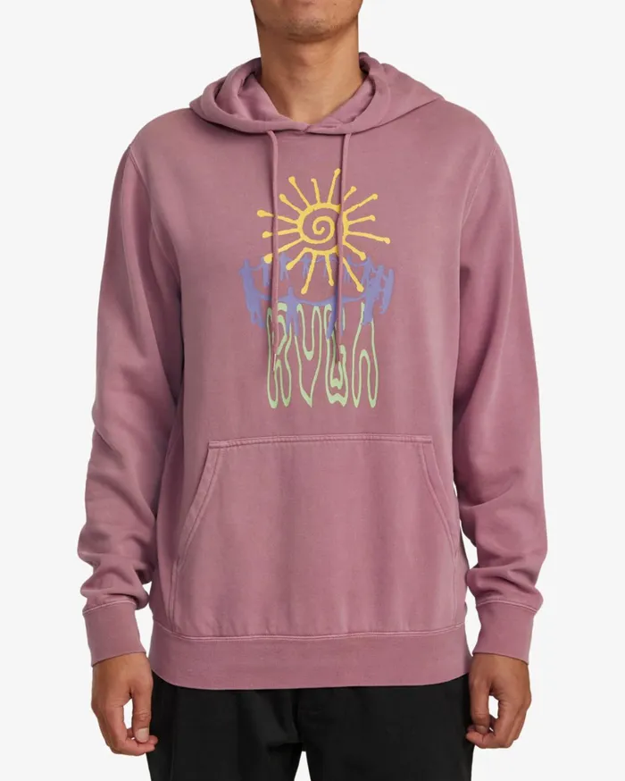 RVCA Hoodies Sweatshirts Sun Worship Hoodie Lavender 8211 Men