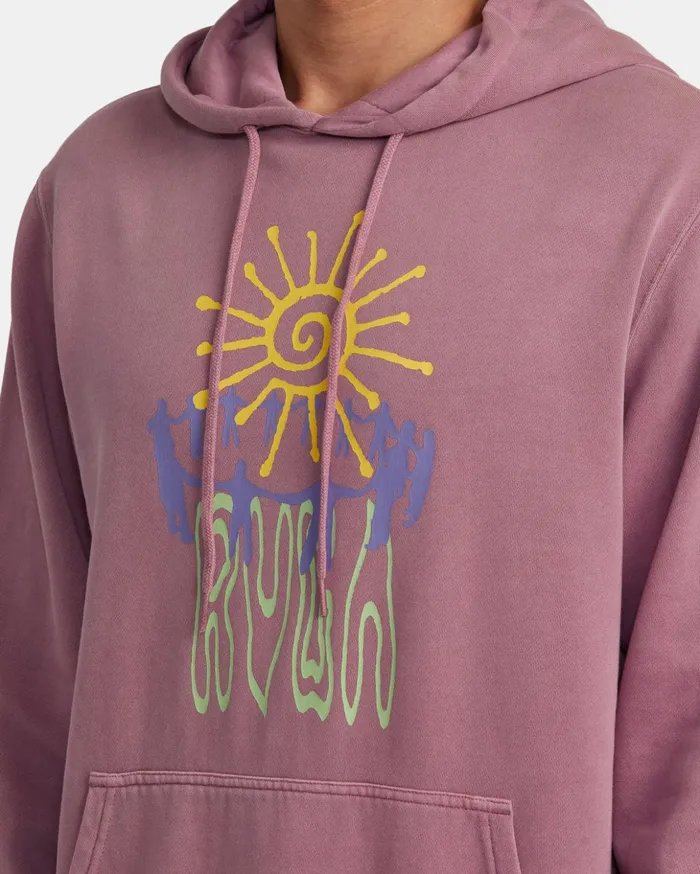 RVCA Hoodies Sweatshirts Sun Worship Hoodie Lavender 8211 Men