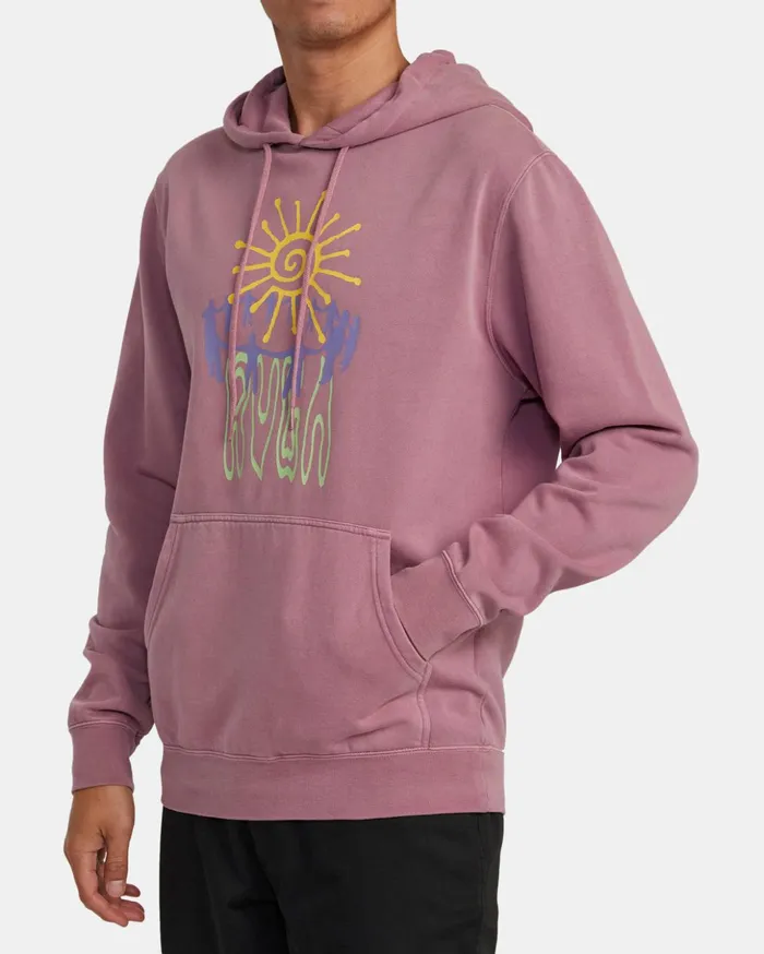 RVCA Hoodies Sweatshirts Sun Worship Hoodie Lavender 8211 Men