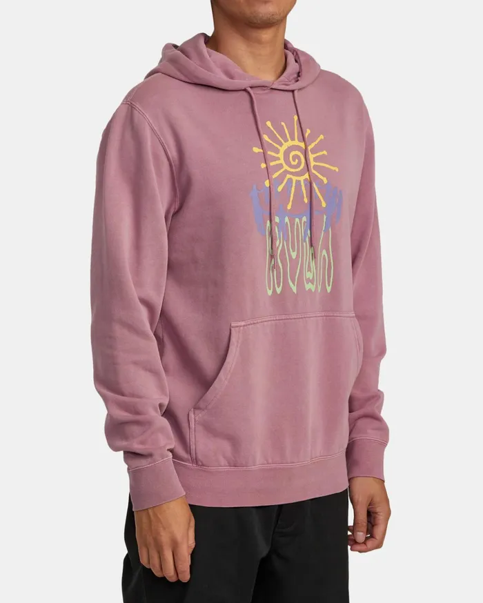 RVCA Hoodies Sweatshirts Sun Worship Hoodie Lavender 8211 Men