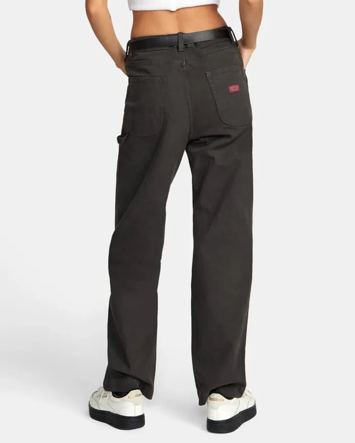 RVCA Pants Ballin Chain Woven Pants Faded Black 8211 Women