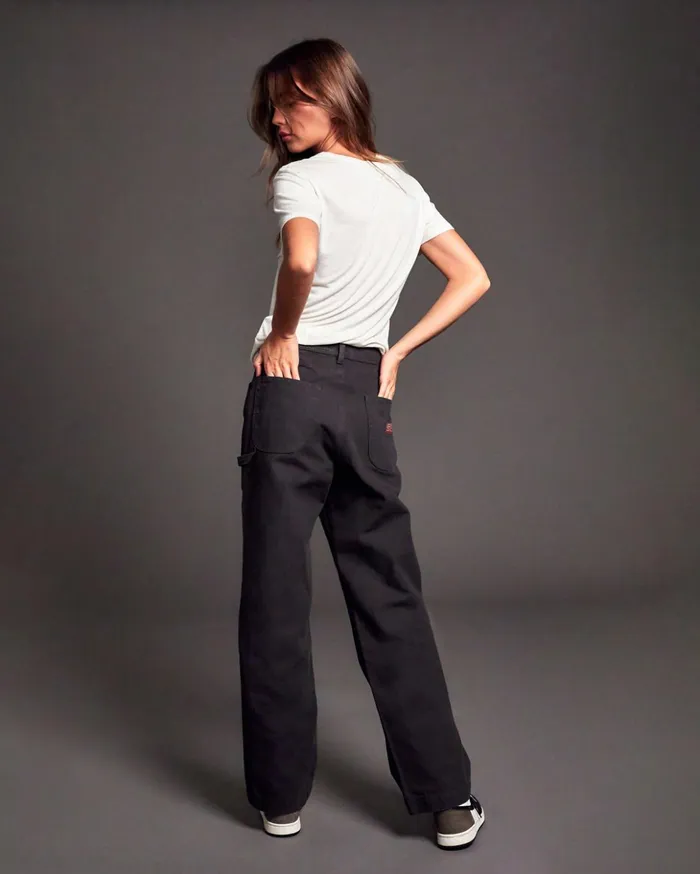 RVCA Pants Ballin Chain Woven Pants Faded Black 8211 Women