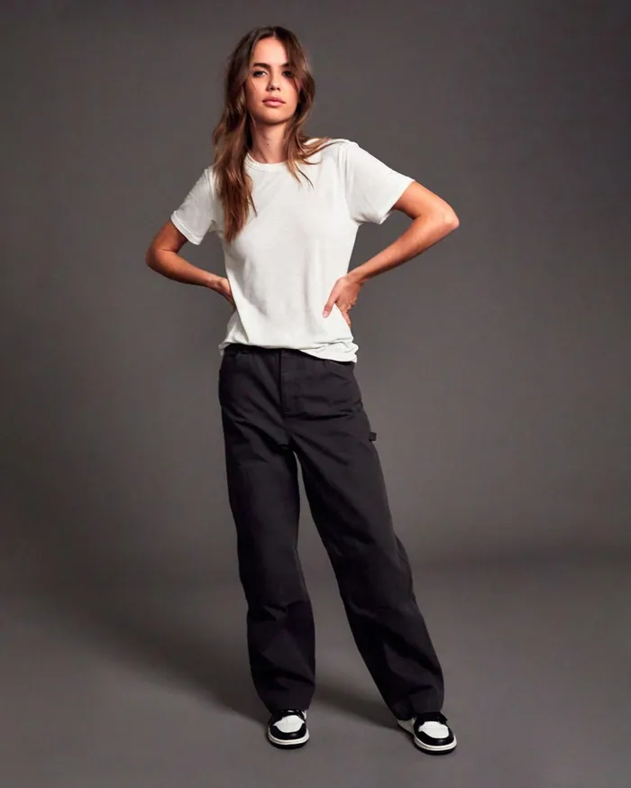 RVCA Pants Ballin Chain Woven Pants Faded Black 8211 Women