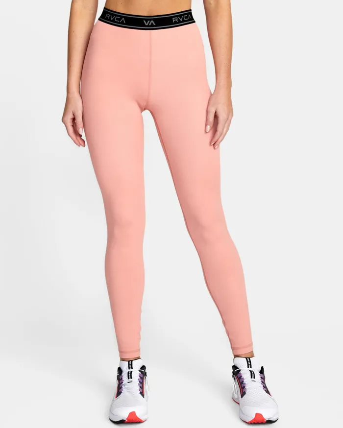 RVCA Pants Base Workout Leggings Rose 8211 Women