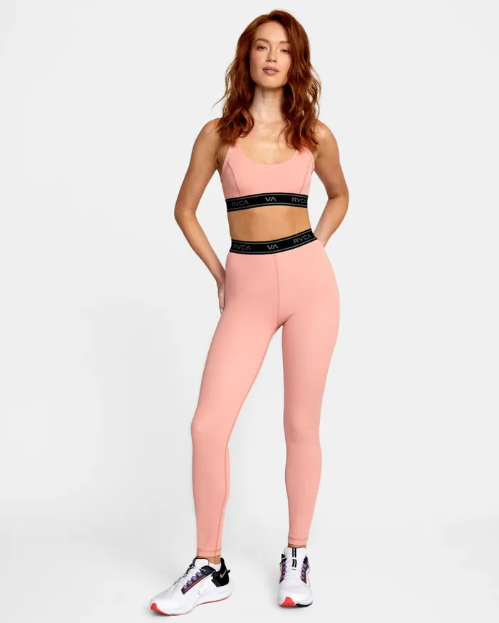 RVCA Pants Base Workout Leggings Rose 8211 Women