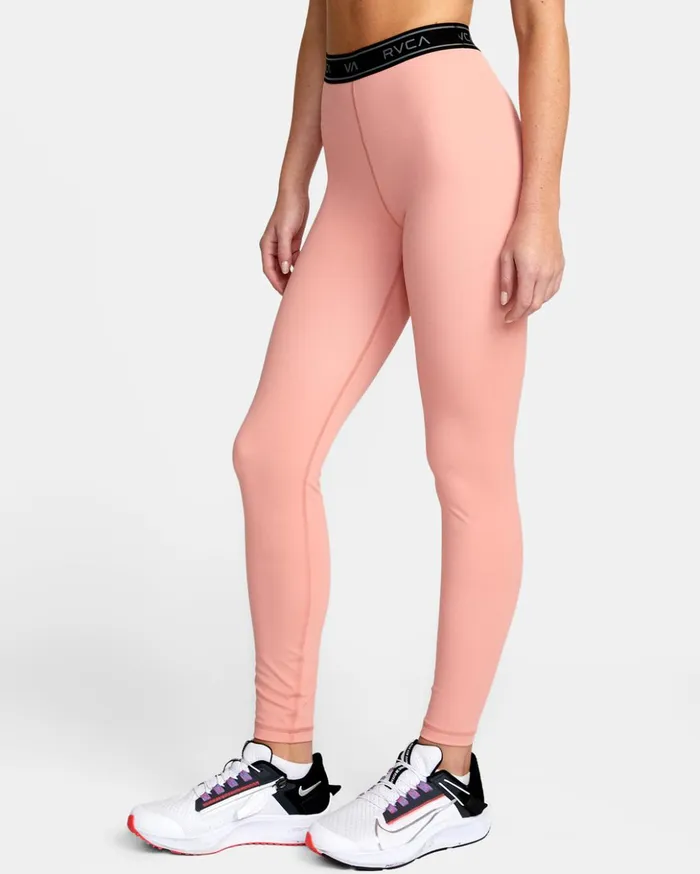 RVCA Pants Base Workout Leggings Rose 8211 Women