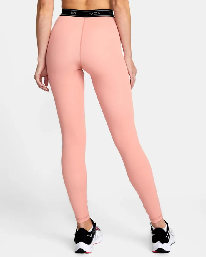 RVCA Pants Base Workout Leggings Rose 8211 Women