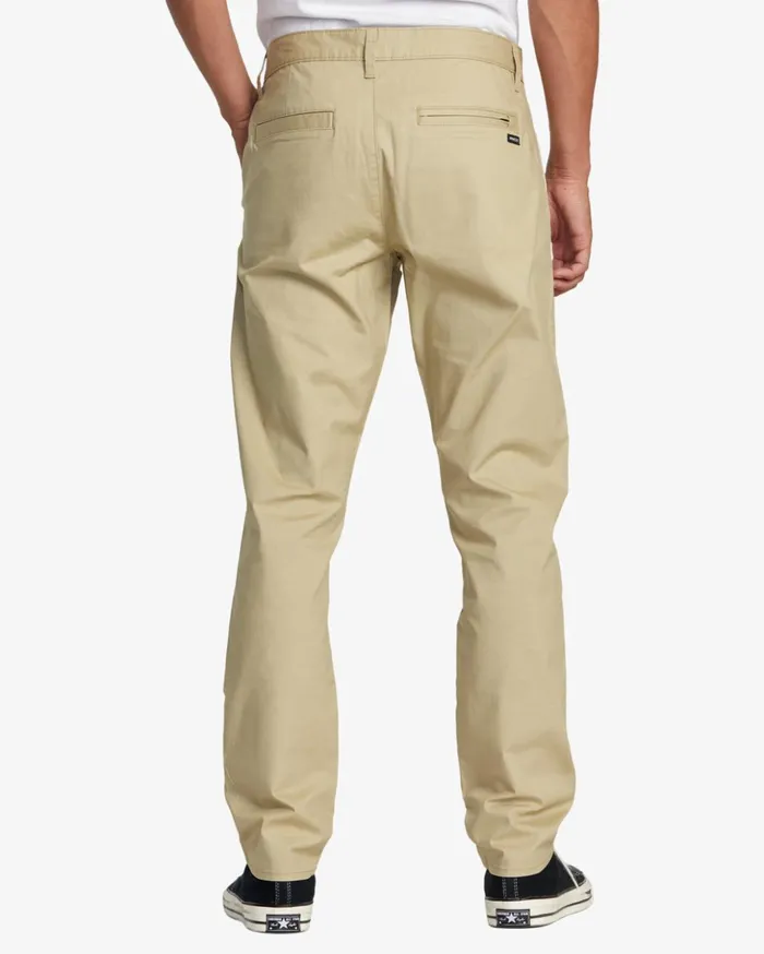RVCA Pants Daggers Tech Technical Chinos Khaki 8211 Men