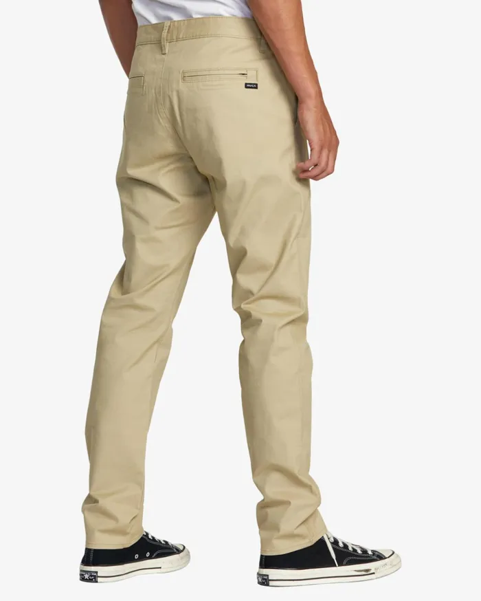 RVCA Pants Daggers Tech Technical Chinos Khaki 8211 Men