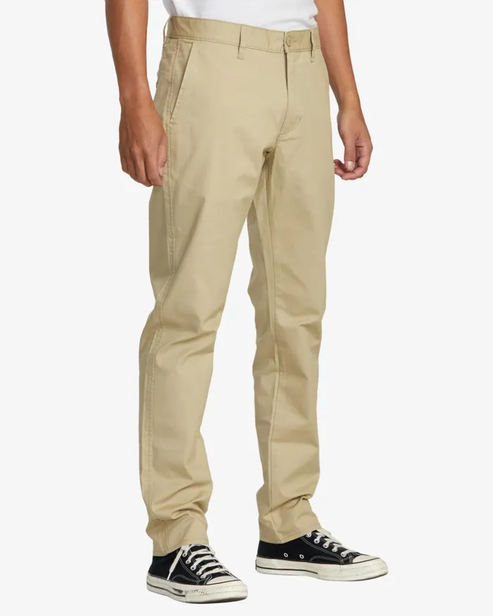 RVCA Pants Daggers Tech Technical Chinos Khaki 8211 Men