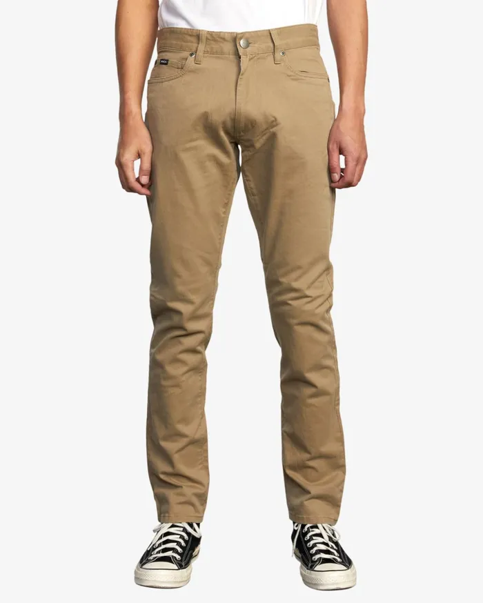 RVCA Pants Daggers Twill Slim Fit Pants Wood 8211 Men