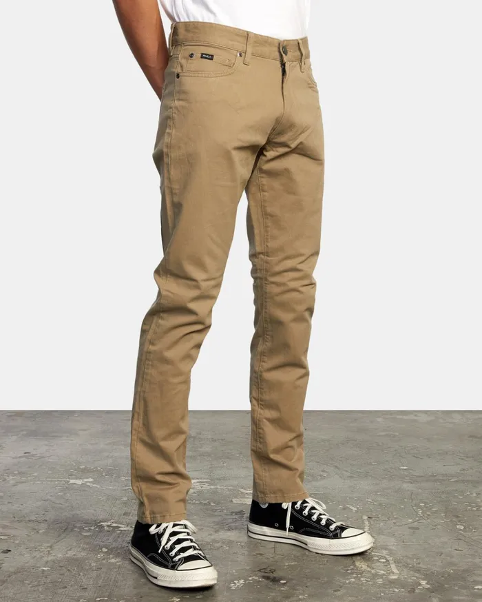 RVCA Pants Daggers Twill Slim Fit Pants Wood 8211 Men