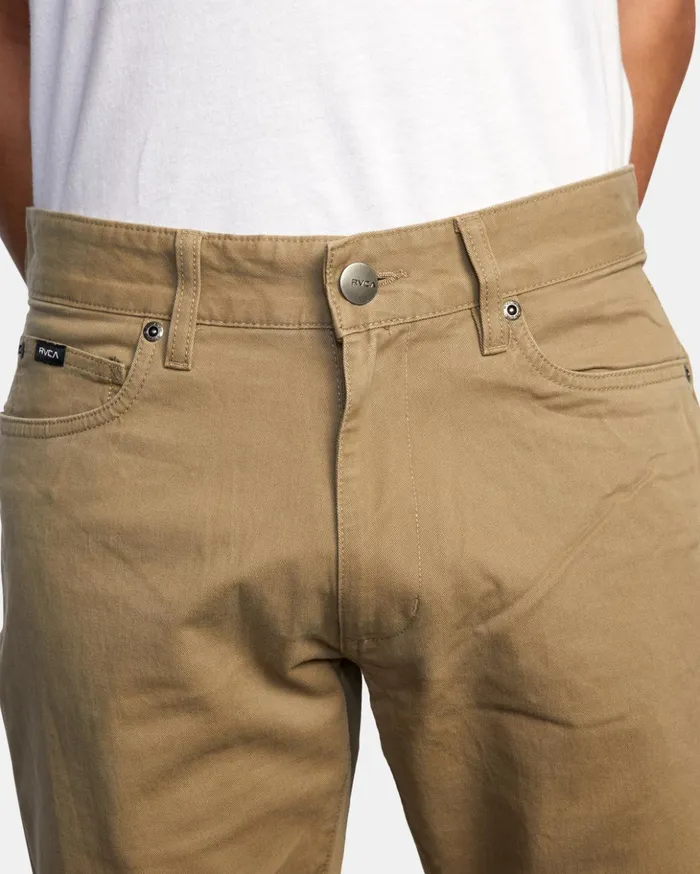 RVCA Pants Daggers Twill Slim Fit Pants Wood 8211 Men