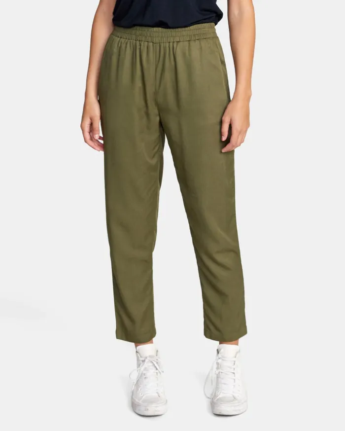 RVCA Pants New Yume Beach Pants Dark Olive 8211 Women