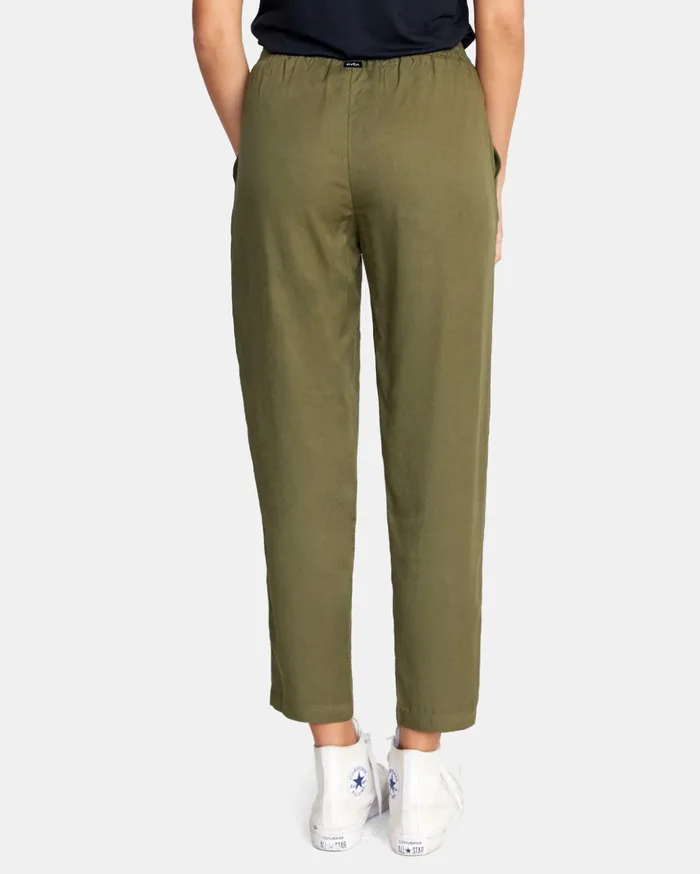 RVCA Pants New Yume Beach Pants Dark Olive 8211 Women