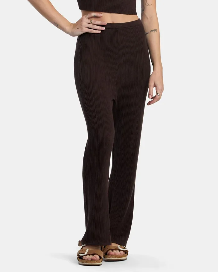 RVCA Pants Swerve Flared Pants Java 8211 Women