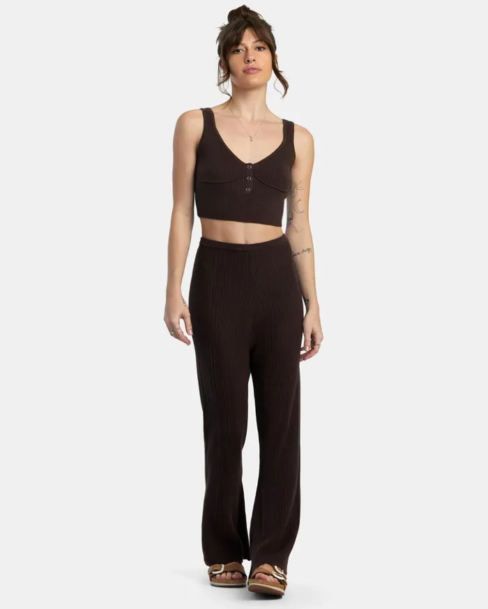 RVCA Pants Swerve Flared Pants Java 8211 Women