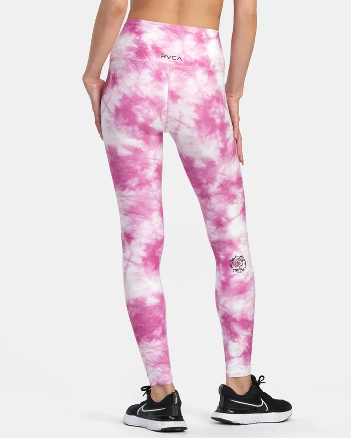 RVCA Pants Thug Rose Essential High Waist Leggings Rose Pink 8211 Women
