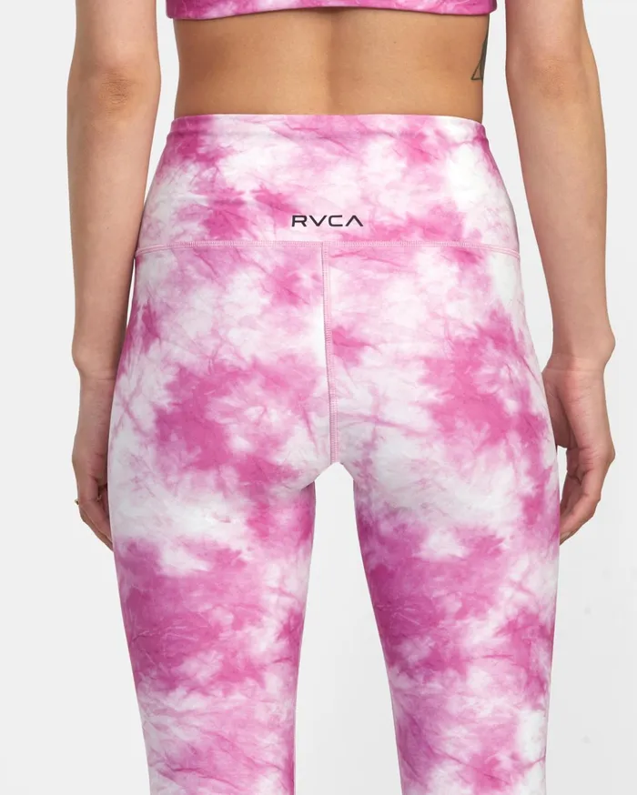RVCA Pants Thug Rose Essential High Waist Leggings Rose Pink 8211 Women