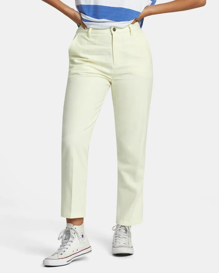 RVCA Pants Weekend Cotton Pants Natural 8211 Women