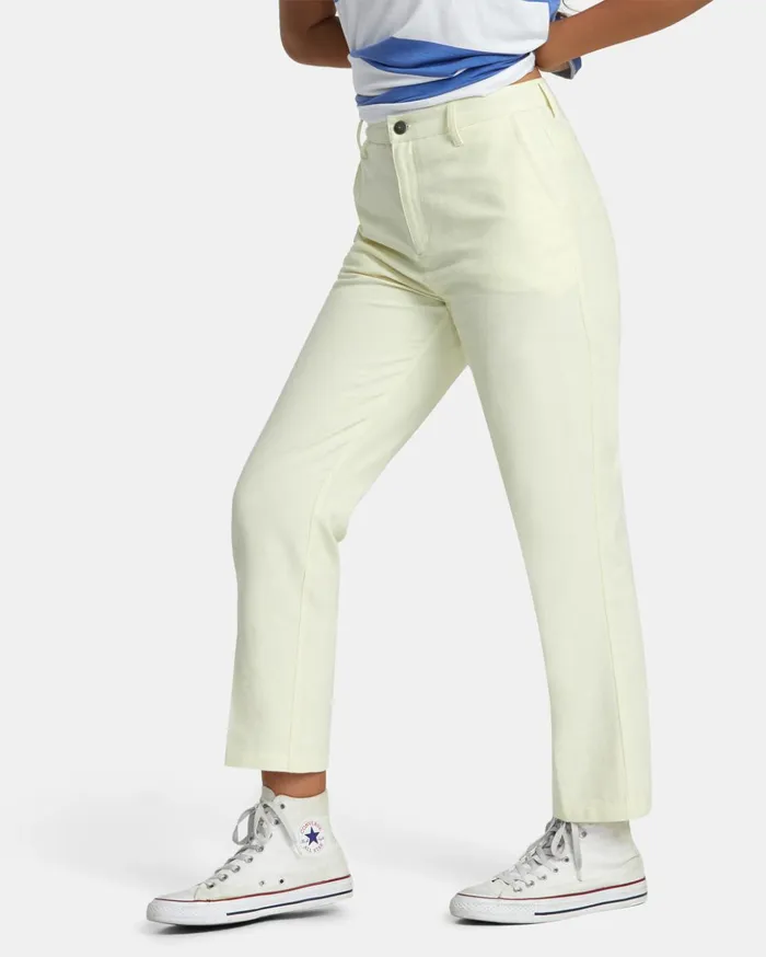 RVCA Pants Weekend Cotton Pants Natural 8211 Women