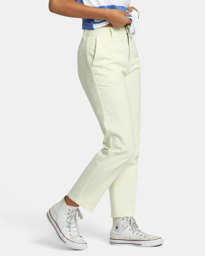 RVCA Pants Weekend Cotton Pants Natural 8211 Women