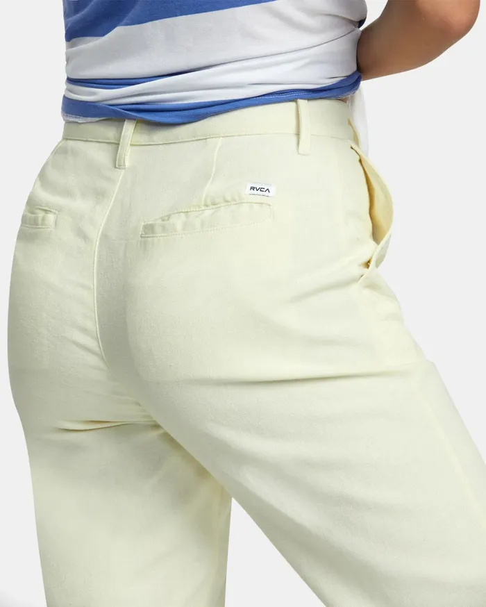RVCA Pants Weekend Cotton Pants Natural 8211 Women