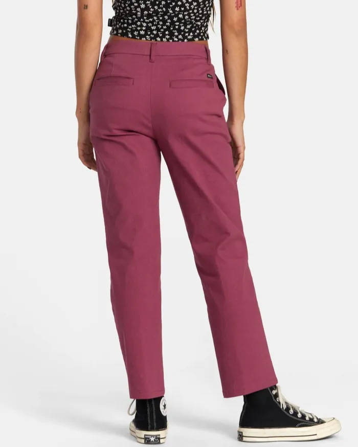 RVCA Pants Weekend Stretch Pants Mulberry 8211 Women