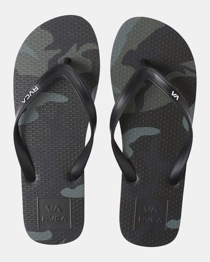 RVCA Sandals All The Way Flip Flops Camo 8211 Men