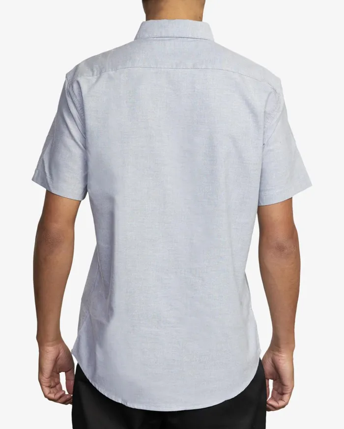 RVCA Shirts Flannels Thatll Do Stretch Short Sleeve Shirt Pavement 8211 Men