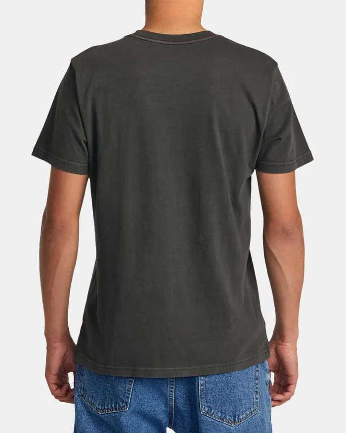 RVCA Short Sleeves Colin Sussingham Sag Web Tee Pirate Black 8211 Men