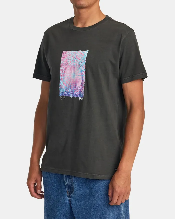 RVCA Short Sleeves Colin Sussingham Sag Web Tee Pirate Black 8211 Men