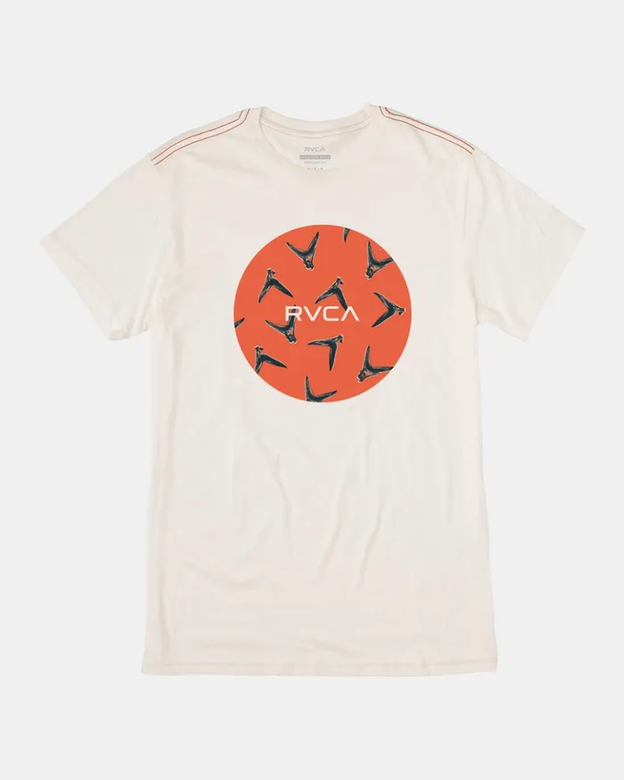 RVCA Short Sleeves Hawaii Motors Fins Tee Antique White 2 8211 Men