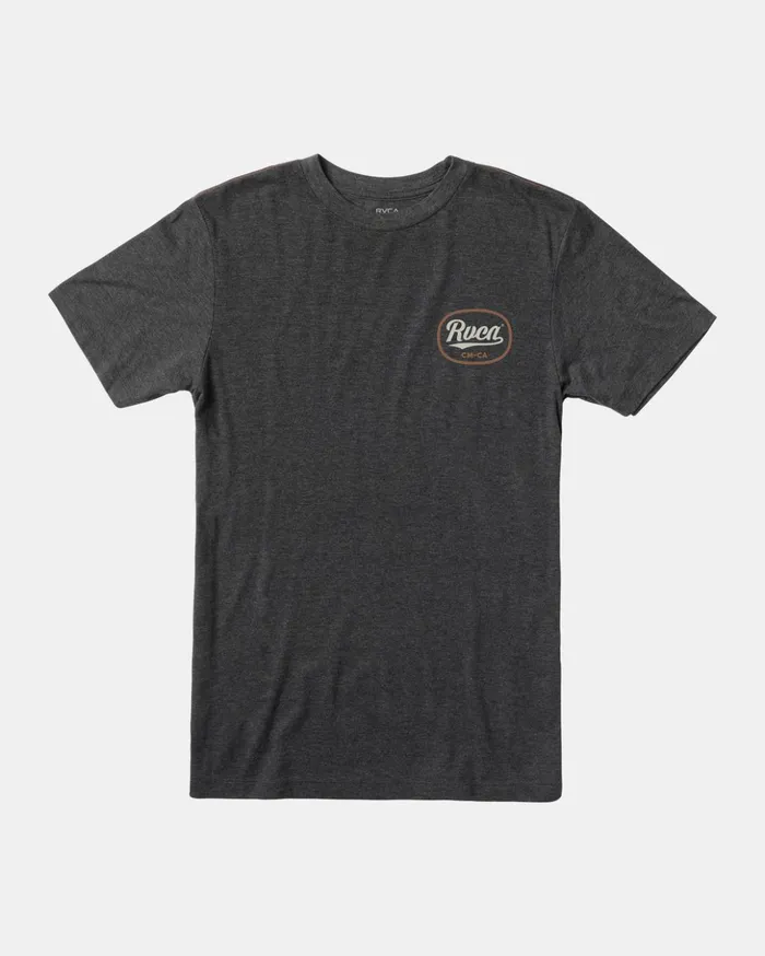 RVCA Short Sleeves Pantero TShirt Black 8211 Men