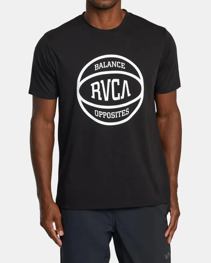 RVCA Short Sleeves RVCA Ball TShirt Black 8211 Men
