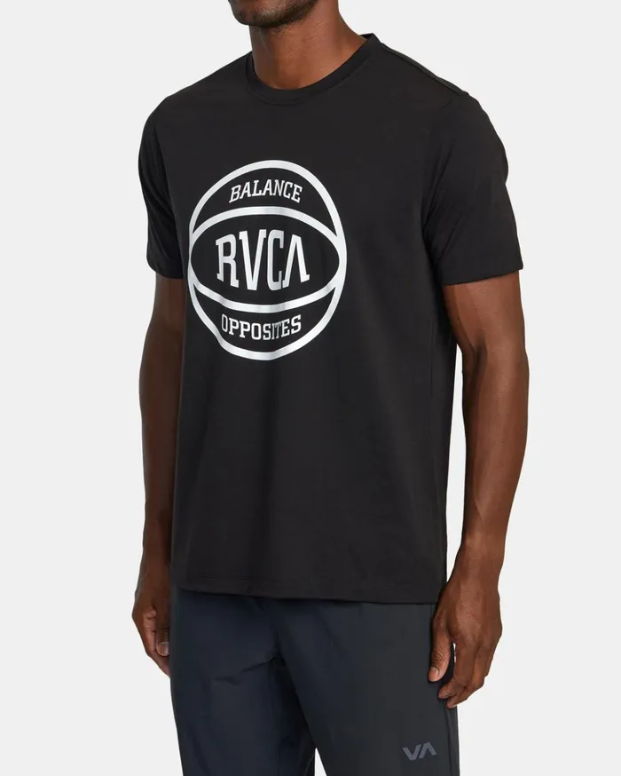 RVCA Short Sleeves RVCA Ball TShirt Black 8211 Men