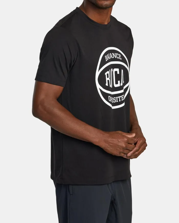 RVCA Short Sleeves RVCA Ball TShirt Black 8211 Men