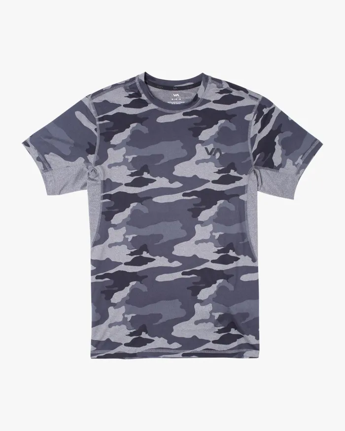 RVCA Short Sleeves Sport Vent Performance Tee Camo 8211 Men
