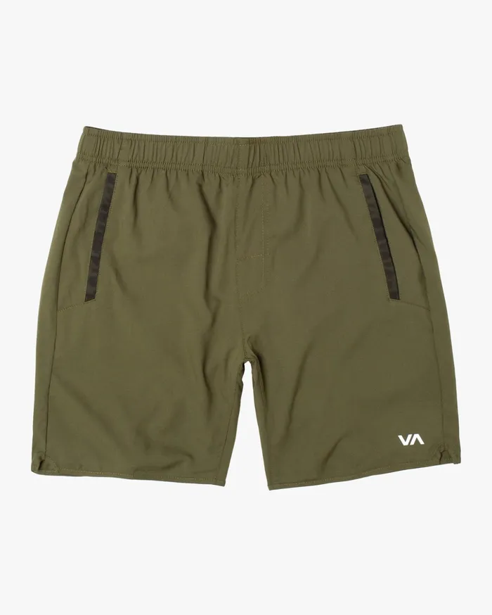 RVCA Shorts Boy039s Yogger III Elastic Walkshorts 15034 Olive 8211 Boys